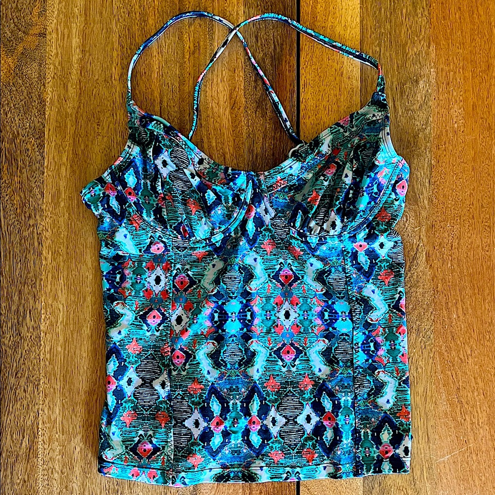 Athleta Tankini Geometric Swim